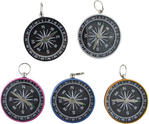Pocket Compass, Survival Sports Navigation Compass with Key Ring for Outdoors Camping Hiking in Saudi Arabia