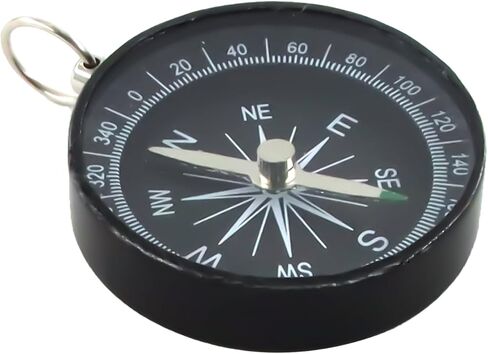 Pocket Compass, Survival Sports Navigation Compass with Key Ring for Outdoors Camping Hiking in Saudi Arabia