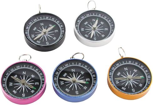 Pocket Compass, Survival Sports Navigation Compass with Key Ring for Outdoors Camping Hiking in Saudi Arabia