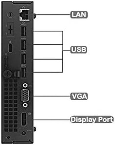 كمبيوتر مكتبي صغير الحجم Fast Optiplex 3020 من Dell (Intel Quad Core i5-4590T، ذاكرة الوصول العشوائي 8 جيجابايت، 128 جيجابايت SSD، WiFi، HDMI) Windows 11 Pro (متجدد) in Kuwait