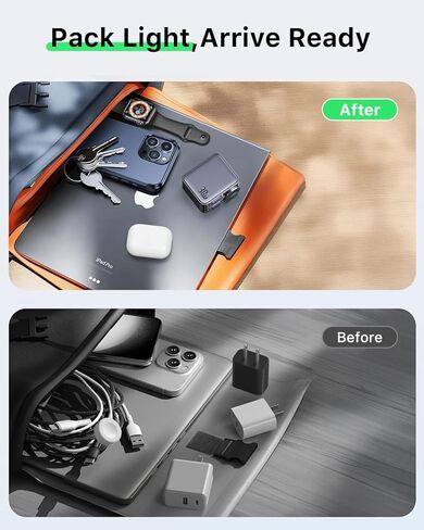 30W Retractable Charger 3 in 1, Wall Charger Fast Charging with Triple Retractable Charging Cables, Portable Multi Charger for iPhone 17 Pro Max, for Apple iWatch, Air Pods, Samsung, iPad in Kuwait