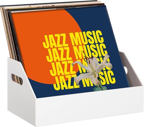 تخزين سجل Eletecpro Vinyl لا يوجد مجموعة من الأكريليك مع Carry Handle ، ويحمل ما يصل إلى 40 LPS ، وصندوق سجل متعدد الوظائف لتخزين أغلفة الألبوم ، والمنظم الأنيق على المكتب للمنزل in Saudi Arabia
