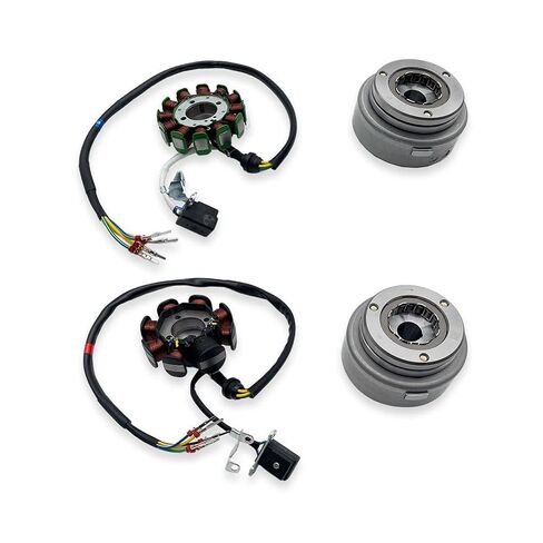 Motorcycle 8/12 Pole Magneto Fly Wheel Rotor Generator Stator Coil Ignition for ZONGSHEN ZS174MN-3 CBS300 ZS174MN-5 NB300(12-Poles Rotor) in Saudi Arabia