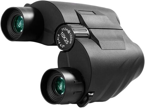 HOMSFOU 10x25 Compact Binoculars for Adults, High-Power Night Vision Outdoor Travel Hiking Telescope with Easy Focus for Theater, Bird Watching, and Adventure Exploration in Saudi Arabia