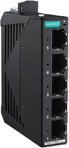 EDS-G2005-EL ethernet - 5-Port 10/100/1000 BaseT(X) Entry-Level unmanaged Full Gigabit Ethernet switches, Metal housing in Saudi Arabia