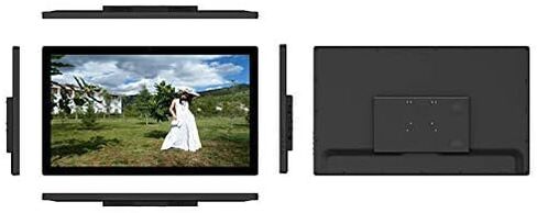 27 Inch Digital Photo Frame - Wall-Mountable Digital Picture Frame with Motion Sensor,Auto-Rotate Image Preview Video Calendar Clock Auto On/Off Timer,White, Black in Saudi Arabia