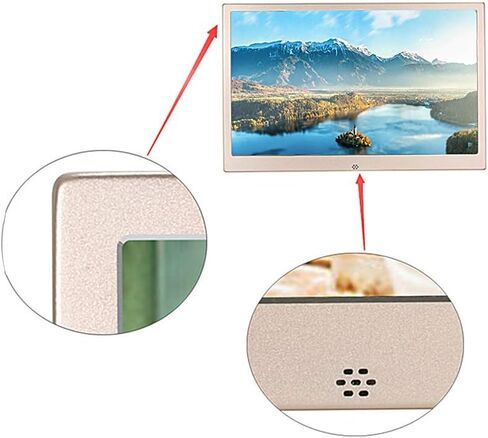15-inch Digital Photo Frame, Aluminum Alloy Material, Full HD Ultra-Thin Electronic Photo Frame, Easy to Operate and Highly Practical in Saudi Arabia