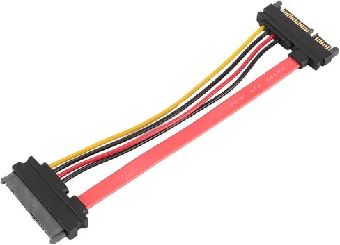 كابل تمديد الطاقة SATA7 15pin، SAS29P F إلى SATA22P M كابل بيانات HDD ذكر إلى أنثى، بدون حاجز، اتصالات سهلة للوحة الأم in Kuwait