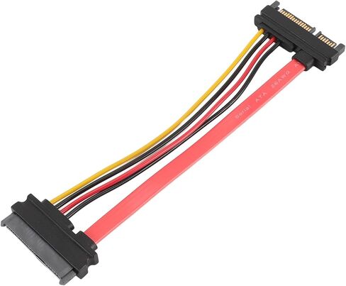 كابل تمديد الطاقة SATA7 15pin، SAS29P F إلى SATA22P M كابل بيانات HDD ذكر إلى أنثى، بدون حاجز، اتصالات سهلة للوحة الأم in Kuwait