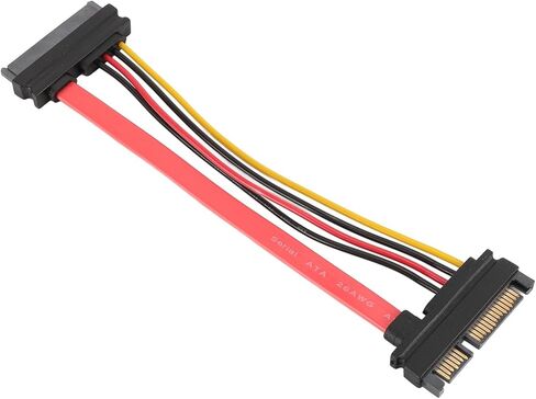 كابل تمديد الطاقة SATA7 15pin، SAS29P F إلى SATA22P M كابل بيانات HDD ذكر إلى أنثى، بدون حاجز، اتصالات سهلة للوحة الأم in Kuwait