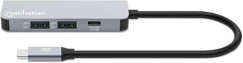 محطة إرساء مانهاتن USB-C PD 4 في 1: تحويل الأجهزة باستخدام HDMI 4K، وشحن 100 واط، ومنافذ USB-A لأجهزة الكمبيوتر المحمولة والأجهزة اللوحية والهواتف - 190428 in Kuwait