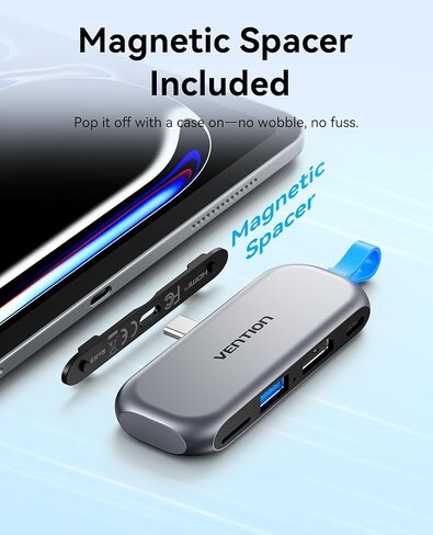 VENTION USB Hub for iPad, USB C to USB A/HDMI/USB 3.2/TF Reader, 4K 60Hz, Aluminium USB C PD 100W, 10Gbps USB Splitter for iPad/MacBook/HP/DELL/Laptop in Saudi Arabia