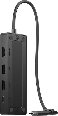 HP Travel G3 5-Port USB-C Hub - 2 USB-C Ports, 2 USB-A, 1 HDMI, Compatible with Multiple Brands & Systems, 4K Display Support, Scalable Power Delivery and Sustainable Design (86T46AA) in Saudi Arabia