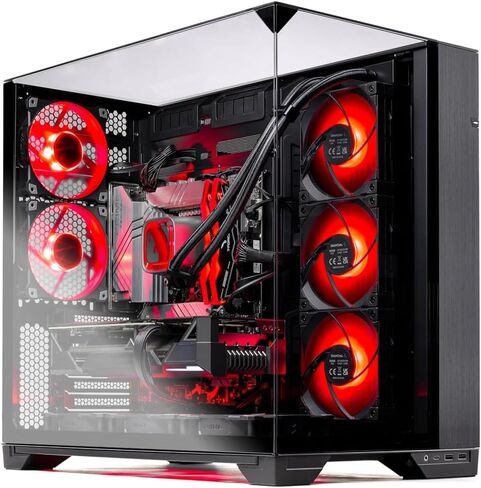 Skytech Gaming O11 Vision Gaming PC, AMD Ryzen 9 9900X3D 4.4GHz, AMD RX 9070XT 16GB VRAM, 1TB Gen4 NVMe SSD, 32GB DDR5 RAM 6000, 850W Gold ATX 3 PSU, 360 ARGB AIO, WI-FI 5, Windows 11, Desktop in Saudi Arabia
