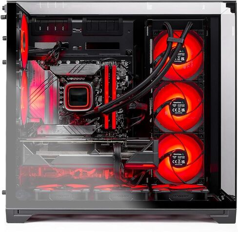 Skytech Gaming O11 Vision Gaming PC, AMD Ryzen 9 9900X3D 4.4GHz, AMD RX 9070XT 16GB VRAM, 1TB Gen4 NVMe SSD, 32GB DDR5 RAM 6000, 850W Gold ATX 3 PSU, 360 ARGB AIO, WI-FI 5, Windows 11, Desktop in Saudi Arabia