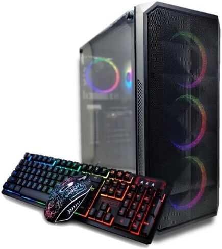 Odyssey Darkus V3 Custom Gaming PC, RGB LED Fans, Intel i5 Upto 4.1GHz, 16GB DDR4 RAM, 1TB SSD, GeForce RTX 3050 6GB GDDR6, Wi-Fi, Windows 11 Pro in Saudi Arabia