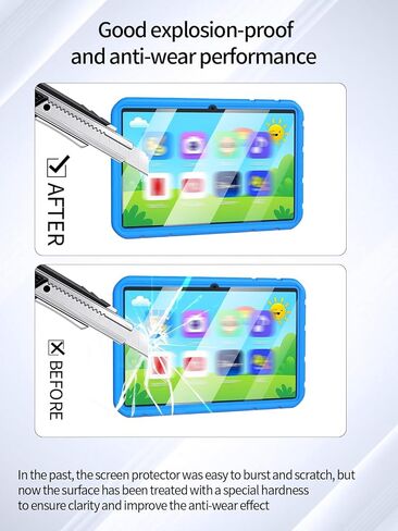 واقي شاشة لجهاز NOBKLEN J10A Android 15 مقاس 10.1 بوصة، مضاد للخدش 9H حساس للمس، حواف مستديرة 2.5D خالية من الفقاعات، سهل التركيب، عبوتان. in Kuwait