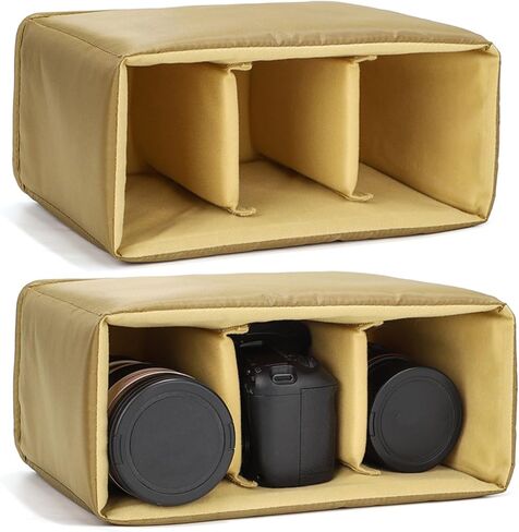 Professional DSLR Gear Bag Expandable Pocket Equipment Storage Bag for Family Trip Outdoor Activities Photographers Detachable Dividers Camera Bag in Saudi Arabia