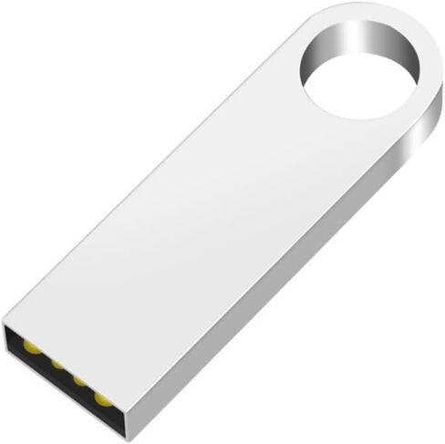عبوتان بمنفذ USB 2.0 بسعة 64 جيجابايت، تصميم معدني بدون غطاء، مجموعة بطاقات ذاكرة محمولة باللون الفضي للصور ومقاطع الفيديو والمستندات والمدرسة والمكتب وتخزين السفر in Kuwait