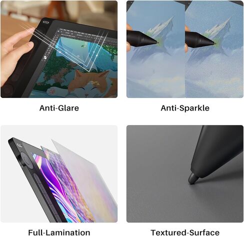 HUION KAMVAS 16 (Gen 3) تابلت رسم مع حزمة شاشة مع قلم HUION Slim PW600S in Kuwait