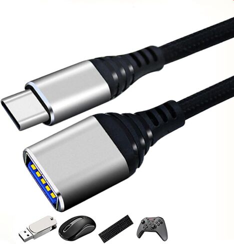 محول USB USB C إلى USB3.0 للهواتف الذكية التي تعمل بنظام Android، نقل سريع للبيانات مع كابل مجدول من النايلون المتين in Kuwait