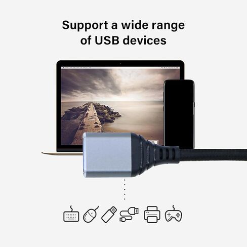 محول USB USB C إلى USB3.0 للهواتف الذكية التي تعمل بنظام Android، نقل سريع للبيانات مع كابل مجدول من النايلون المتين in Kuwait