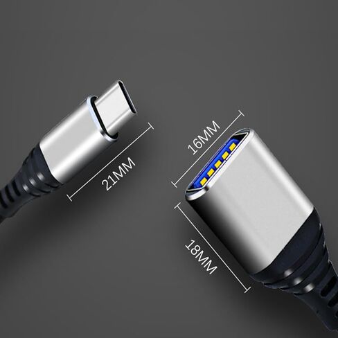 محول USB USB C إلى USB3.0 للهواتف الذكية التي تعمل بنظام Android، نقل سريع للبيانات مع كابل مجدول من النايلون المتين in Kuwait