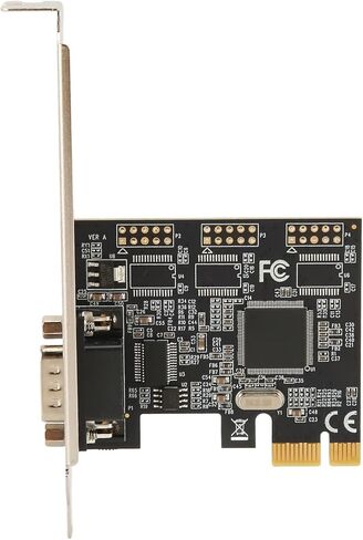 aqxreight PCIe X1 RS232 Serial Adapter Card Single Port PCI Express to RS232 Converter Adapter for for for DOS and PCIe Transmission Bandwidth Can Supports X1 to in Saudi Arabia