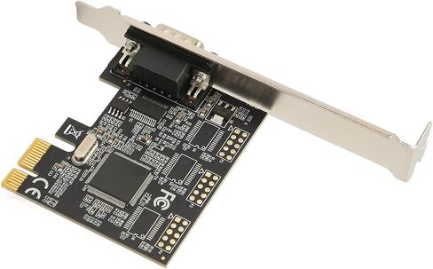 aqxreight PCIe X1 RS232 Serial Adapter Card Single Port PCI Express to RS232 Converter Adapter for for for DOS and PCIe Transmission Bandwidth Can Supports X1 to in Saudi Arabia