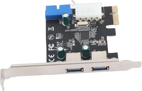 aqxreight USB3 0 Expansion Card 2 Port 19 Pin 4P PCIE to USB3 0 Expansion Card Controller Adapter You Data 5GB S 2 This and 3 Speed 3 USB Attain 0 in Saudi Arabia