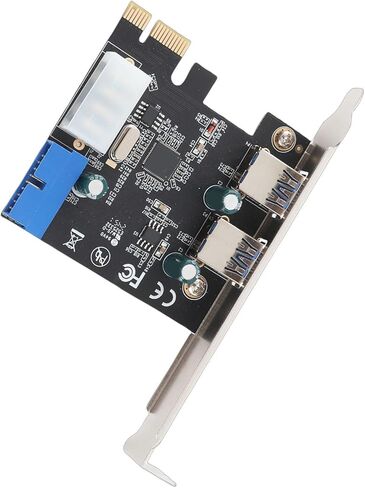 aqxreight USB3 0 Expansion Card 2 Port 19 Pin 4P PCIE to USB3 0 Expansion Card Controller Adapter You Data 5GB S 2 This and 3 Speed 3 USB Attain 0 in Saudi Arabia