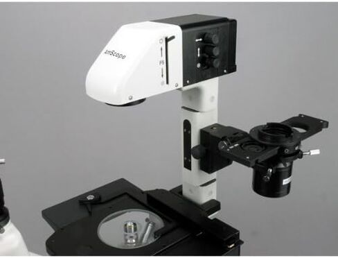 AmScope 40X-1500X تباين الطور المقلوب + مجهر مضان مع كاميرا منخفضة الإضاءة للغاية بدقة 6 ميجابكسل in Kuwait
