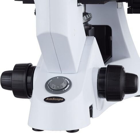 AmScope 40-1000X مجهر بيولوجي مقلوب مصحح الطور متباين الطور مع إضاءة 30 وات in Kuwait