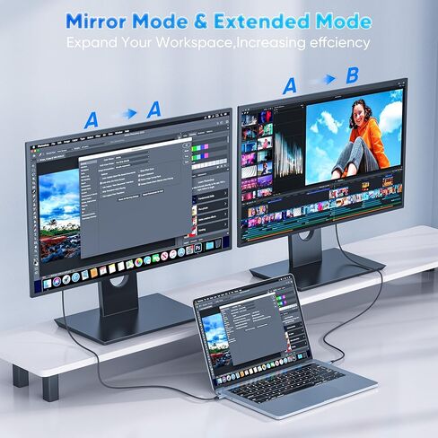 كابل USB C إلى HDMI للمكتب المنزلي بطول 6 أقدام (4K@60 هرتز) سلك HDMI 2.0 مجدول عالي السرعة، Thunderbolt 3/4 متوافق مع أجهزة MacBook وiPhone 15/16 Pro/Max وiPad Pro وiMac وGalaxy S8-S25 in Kuwait