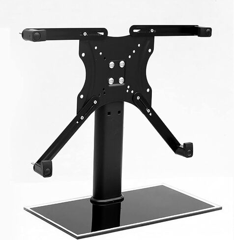 TV Stand Level 3, Heavy-Duty Tempered Glass Base, Monitor Arm Suitable for 24-32 Inch Unperforated LCD Computer Sns in Saudi Arabia