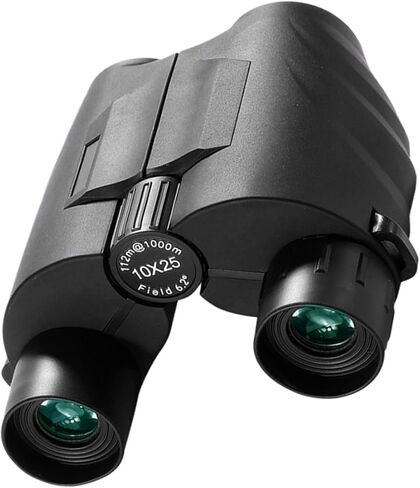 Gadpiparty 10x25 Compact Binoculars with Night Vision for Adults, Portable High Power Outdoor Telescope for Travel, Bird Watching, Backyard, and Exploration in Saudi Arabia