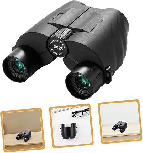 Gadpiparty 10x25 Compact Binoculars with Night Vision for Adults, Portable High Power Outdoor Telescope for Travel, Bird Watching, Backyard, and Exploration in Saudi Arabia