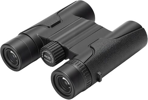 SUNGOOYUE Compact Binoculars, 8x25 Folding Binoculars for Adults Kids with Up Eyecups, Multi Layer Broadband Green Blue Coating, for Bird Watching Hiking Travel Concerts Sports in Saudi Arabia