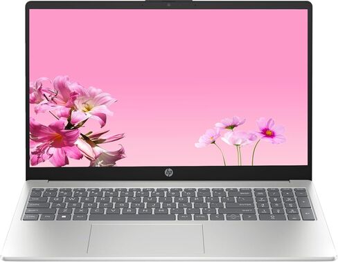 HP Lightweight 15.5" Full HD IPS Laptop, Intel i7-1355U Processor Up to 4.99GHz, 16GB DDR4 Ram, 1TB SSD, HDMI, WiFi 6, Windows 11 Home OS, Pastel Silver, Renewed in Saudi Arabia