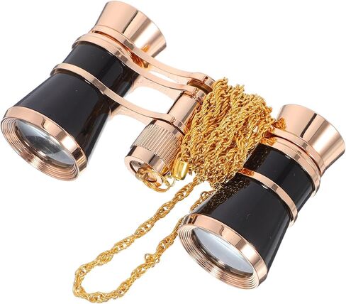 Artibetter 3x25 Metal Opera Glasses Night Vision Binoculars with Chain Compact Wide-Angle Mini Telescope for Adults Theater Concert Bird Watching Black in Saudi Arabia