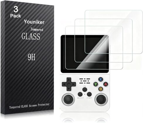 3 حزمة R36S/ R35S/ RGB20S 3.5 "وحدة تحكم بجهاز لعب محمول واقي للشاشة الزجاج المقسى واقيات الشاشة رقائق الزجاج المضادة للخدش in Saudi Arabia