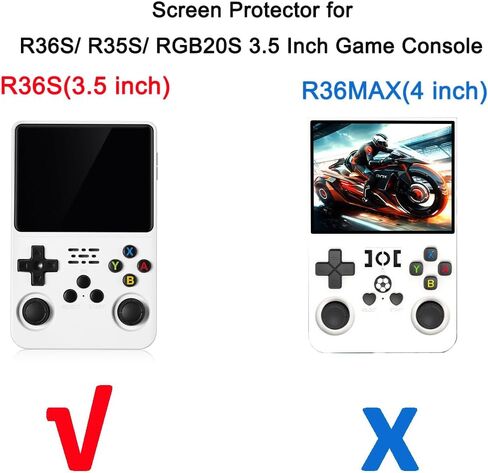 3 حزمة R36S/ R35S/ RGB20S 3.5 "وحدة تحكم بجهاز لعب محمول واقي للشاشة الزجاج المقسى واقيات الشاشة رقائق الزجاج المضادة للخدش in Saudi Arabia