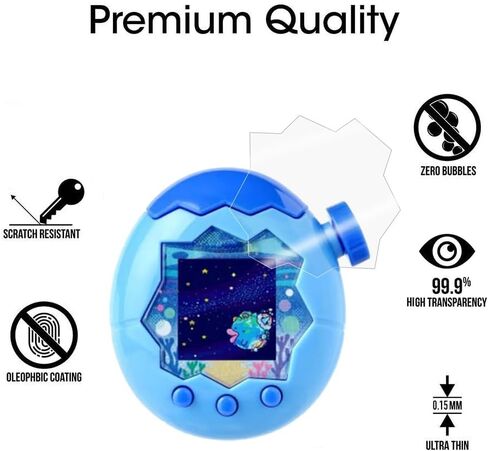 6 Pack Compatible with Tamagotchi Paradise Screen Protector Film Screen Protectors Foils Screen Cover Crystal Clear HD Anti-Scratch Anti-Fingerprint in Saudi Arabia