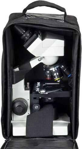 OMAX 40X-2500X Built-in 1.3MP Digital Binocular Compound LED Microscope with Case+Slides+Lens Paper in Saudi Arabia
