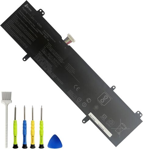 B31N1707 42Wh استبدال البطارية لـ Asus VivoBook S14 S406UA-GS8202T S410 S410UN S410UF S410UA S410UQ S410UQ-NH74 X411UA X411UF X411UN X411UQ S4100V S4100VN Series 11.55V 3653 in Saudi Arabia