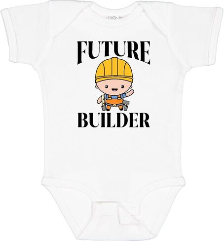 inktastic Boys Future Builder Construction Outfit Baby Bodysuit in Saudi Arabia