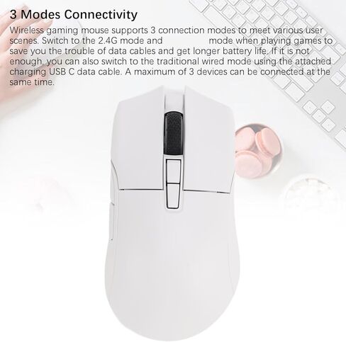 وضع ماوس الألعاب 2.4G USB C Mouse، ما يصل إلى 26KDPI مستشعر بصري خفيف الوزن قابل للبرمجة فأرة كمبيوتر للكمبيوتر المحمول in Saudi Arabia