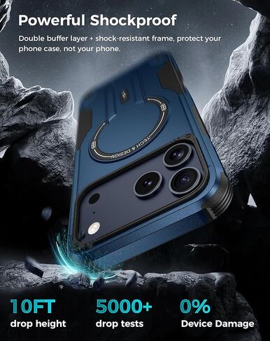 Goton 4in1 for iPhone 17 Pro Max Case with Belt Clip Holster, Privacy Tempered Glass Screen Protector & Camera Lens Protector, Compatible with MagSafe, Heavy Duty, Shockproof Phone Cover in Saudi Arabia