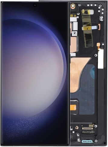 استبدال شاشة SM S918U لـ S23 Ultra 5G، 6. مجموعة شاشة LCD تعمل باللمس لـ S23 Ultra 5G S918A S918W، مع إطار، بصمة الإصبع، الولايات المتحدة in Kuwait