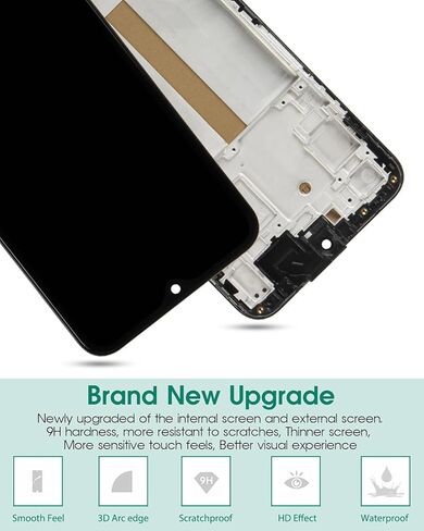 Incell for Samsung A25 5G LCD Display for Samsung Galaxy A25 Screen Replacement for Samsung SM-A256E SM-SM-A256B SM-A256U Touch Screen Digitizer Assembly Repair Kits with Frame (Black) in Saudi Arabia